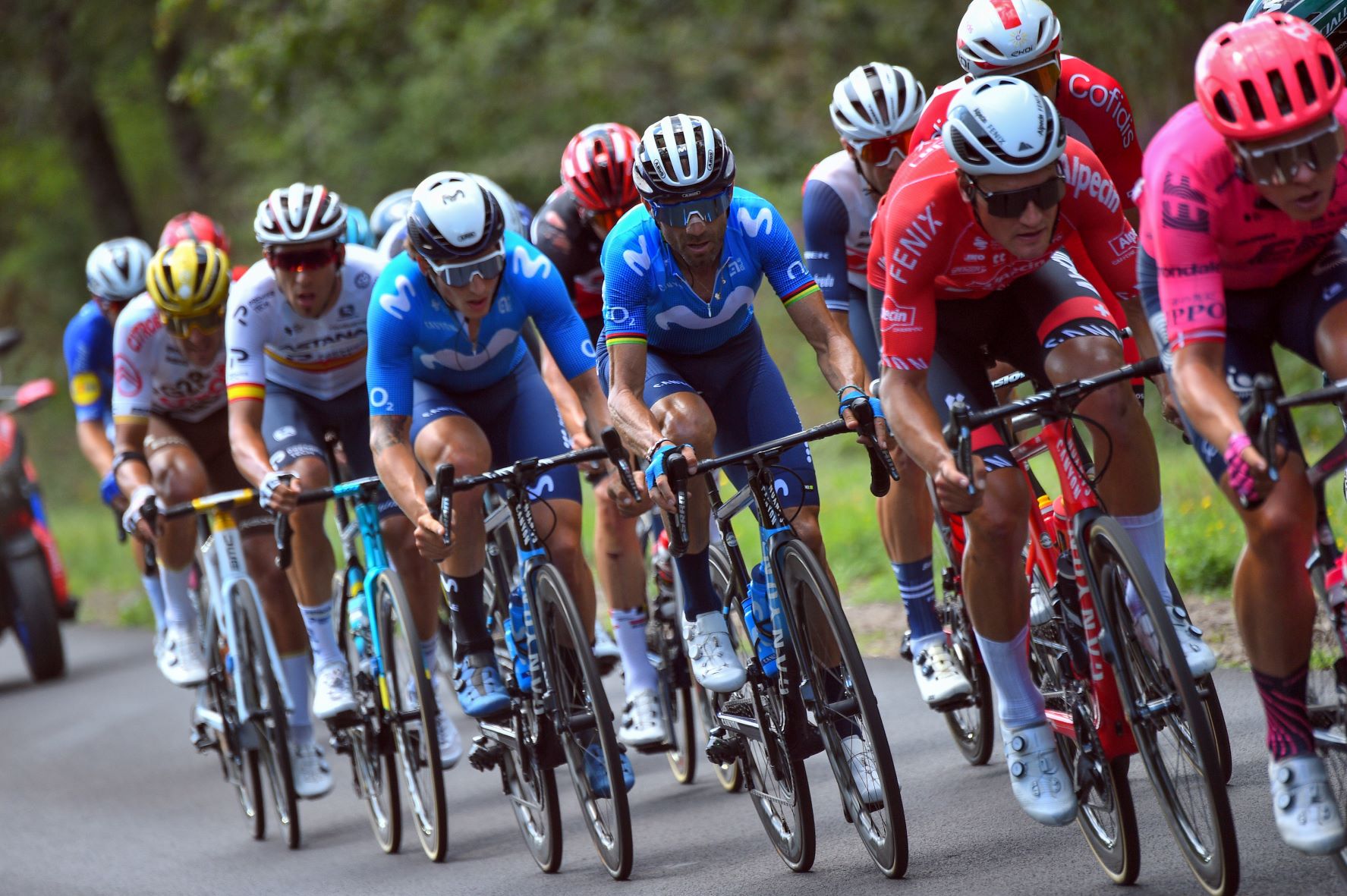 Alejandro Valverde Cortina Movistar Team Tour Francia 2021 Etapa19