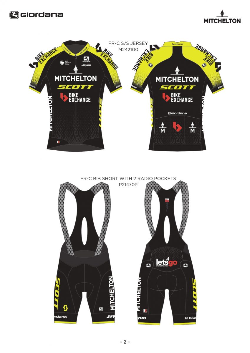 mitchelton scott jersey 2020