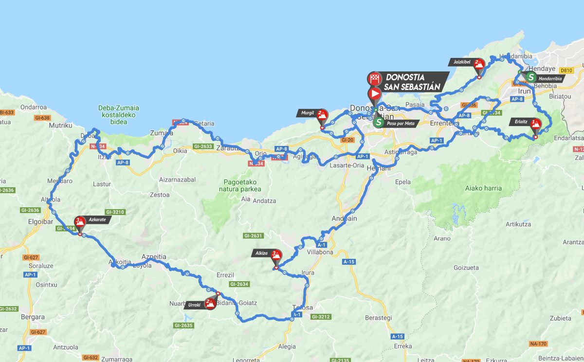 La Clásica San Sebastián hace oficial su nuevo recorrido Zikloland